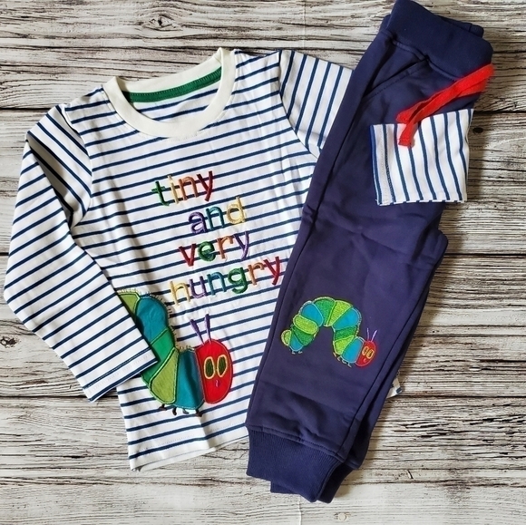 Eric Carle The Very Hungry Caterpillar Embroidered T-Shirt and Pants Set - Picture 5 of 16